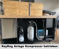 KeyKeg Anlage Kompressor betrieben